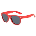Classic retro sunglasses with red frame and dark gray lenses for men and women - Red Frame Grey Lens