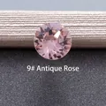Polished round cut pink zircon in Antique Rose finish for jewelry DIY accessories - 6.2MM / Classical Rose (9#)