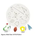 Witte siliconen vorm voor sportthema's zoals golf en voetbal voor fondant decoraties - 3# / Grijs
