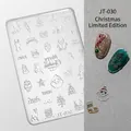 3D Christmas nail art silicone mold with Santa Claus, reindeer and snowflake patterns - High Transparent Silicone Mold JT-030 (Christmas Party)