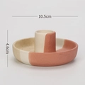 Oval Base Yellow White Pink