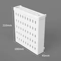 Minimalist white knife holder variant with dimensions 210mm x 190mm x 45mm for pegboard - Knife Holder - White