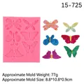 Stampo in silicone farfalla rosa per decorazione torte fondente e fai da te cioccolato - Rosa