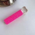 Pink hair root volumizing clip with beige clamp for natural fringe styling tool - 1 Pc / Rose Red