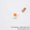 Πορτοκαλί διαφανείς χάντρες βατόμουρου PVC 0,6cm για χειροτεχνίες DIY και διακόσμηση - 0.6cm (Μικρό) / Διαφανές Πορτοκαλί