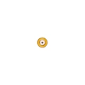 Detail of a round gold evil eye alloy charm with white enamel for DIY bracelet making - 3# Round Gear-White Black