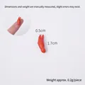 Mini pince de homard miniature en résine orange pour bricolage, 1,7cm par 0,5cm - Mini Pince de Crabe de 1,7 cm