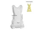 Easter rabbit silicone mold with heart cutout for DIY resin candles and crafts - Rabbit 3706