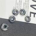 Natural grey labradorite stone abacus spacer bead with unique dark speckled patterns - Flash Labradorite 1PC
