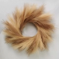 Künstlicher Pampasgras-Kranz in Beige für elegante Weihnachts- und Wanddekoration - Hellbraun & Kaffee Mix