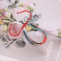 Bohemian multilayer beaded bracelet with colorful charms on a floral backdrop - Red Blue Orange Mixed(2#)