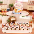 Cartoon Siamese cat blind box set with 12 flocked figurines and mystery character - Siamese Cat Pink Series 2 / Full Box (12 Pieces/Pack)