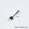 Miniatuur zwarte spatel voor poppenhuis, 4cm keukenaccessoire model voor DIY-projecten - 4cm Zwarte Spatel