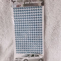 Self-adhesive 3mm blue acrylic rhinestone stickers for car DIY and crafts decoration - 6mm / Light Blue