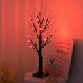 Decorative black birch tree lamp with warm LED lights and USB battery base for indoor - 24 LED Black Tree - Orange Light / 24 Lights