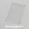 Thick 48-wire transparent PVC jewelry bag measuring 10x7cm with a secure zip seal - 48 Mil / 7x10cm / Clear