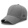 Unisex dark grey breathable mesh baseball cap with NS embroidery for outdoor sport - Light Gray