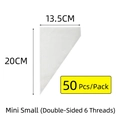Disposable pastry bag 50pcs pack mini size 20x13.5cm thick food grade piping bag - Bag / Mini Small / Clear
