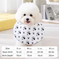 Waterproof panda pattern pet Elizabeth collar size chart for small and medium dogs - S / Black White Panda Style