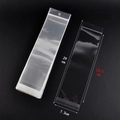 Transparent plastic jewelry packaging bag with dimensions 29x7.3cm for retail storage - 7.3*26+3 (Transparent) / 100 Pcs/Pack
