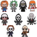 Set di 9 toppe ricamate con personaggi horror di Halloween per decorazioni fai-da-te - Set da 9 pezzi Set L