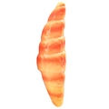 Penna a sfera creativa in resina a forma di conchiglia a spirale arancione realistica - Cornetto
