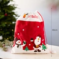 Personalisierter 40cm Weihnachtsmann Geschenksack mit Bradley-Namensaufdruck - Weihnachtsmann & Schneemann Druckstil / Höhe 40cm