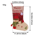 3D snowman Christmas stocking with size 18.5x11.8 inch and weight 93g measurements - Snowman