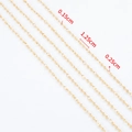 Catena a barre in acciaio inossidabile dorato per gioielli DIY con spaziatura di 1,25 cm - 1 Metro/Confezione / A-Oro-12.5mm