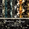 6x6 inch Shadowy Foliage scrapbook paper pad with 24 sheets of 160gsm botanical cardstock - R2558 24 Sheets