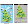 Christmas window stickers set with 20x30cm layout featuring festive tree and gingerbread man - Christmas Tree