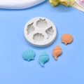 Stampo in silicone a forma di conchiglia e chiocciola per decorazione torte e dolci - Stile Bianco (1)