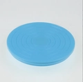 Light blue rotating cake turntable made of durable PP plastic for professional baking - 14cm (Mini) / Blue