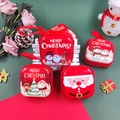 Christmas tinplate mini coin purses with festive Santa and reindeer designs and zippers - Christmas Style (Square)