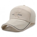 Atmungsaktive beige Mesh-Baseballkappe mit Stickerei für Sonnenschutz im Sommer im Freien - Verstellbar / Khaki