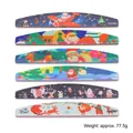 Set de limes à ongles de Noël double face grain 100/180 aux motifs festifs - Ensemble d'Emballage de Noël
