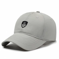 Casquette de baseball gris clair à séchage rapide avec broderie et sangle réglable - Réglable / Gris clair
