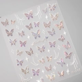 Autocollants ongles papillon irisés M-241 avec effet holographique pour manucure DIY - Style Papillon Laser Irise (M-241)