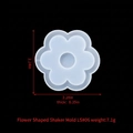 Flower shaker silicone mold for DIY resin crafts measuring 58x57mm and 9mm thick - Flower Quicksand Mold LS#06