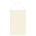 Banner in tela crema nordica per collezione di spille e badge con asta di legno - S / Beige