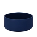 Thick navy blue silicone protective boot for wide mouth water bottle base - Indigo Blue