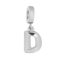 Polierter Edelstahl-Buchstabe D Anhänger in Silber für DIY Schmuck und Halsketten - Buchstabe D