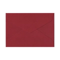Classic dark red textured linen envelope with rectangular flap for vintage stationery set - 1pc Linen Wine Red Envelope (Short Lid) / Burgundy