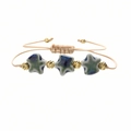 Blue-Green (With Copper Beads)