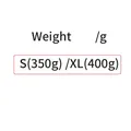 Tabella pesi dettagliata per tuta senza maniche taglia S da 350g a XL 400g specifiche - S / Trasparente