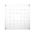 High transparency magnetic acrylic seashell storage box with multi-grid design - Small 33 Grids (12.5*12.5*1.4cm)