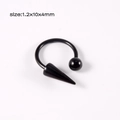 Black Ball Horseshoe-1.2*10*4mm