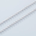 Detailed silver 304 stainless steel round bead necklace chain with polished links - 4mm Beveled Steel Color