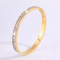 [152] Golden Moissanite Bangle