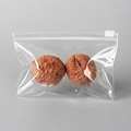 Transparent PVC jewelry storage bag with white zipper and hanging hole for accessories - 30 Micron 13x9cm Zipper / 100 Pcs/Pack